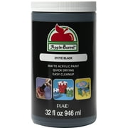 Apple Barrel Acrylic Craft Paint, Matte Finish, Black, 32 fl oz