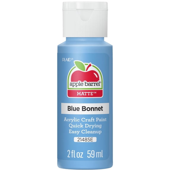 Apple Barrel Acrylic Craft Paint, Matte Finish, Blue Bonnet, 2 fl oz