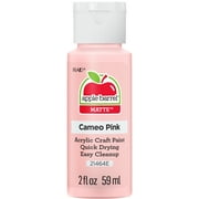 Apple Barrel Acrylic Craft Paint, Matte Finish, Cameo Pink, 2 fl oz
