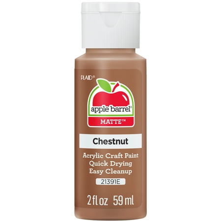 Apple Barrel Acrylic Craft Paint, Matte Finish, Chestnut, 2 fl oz