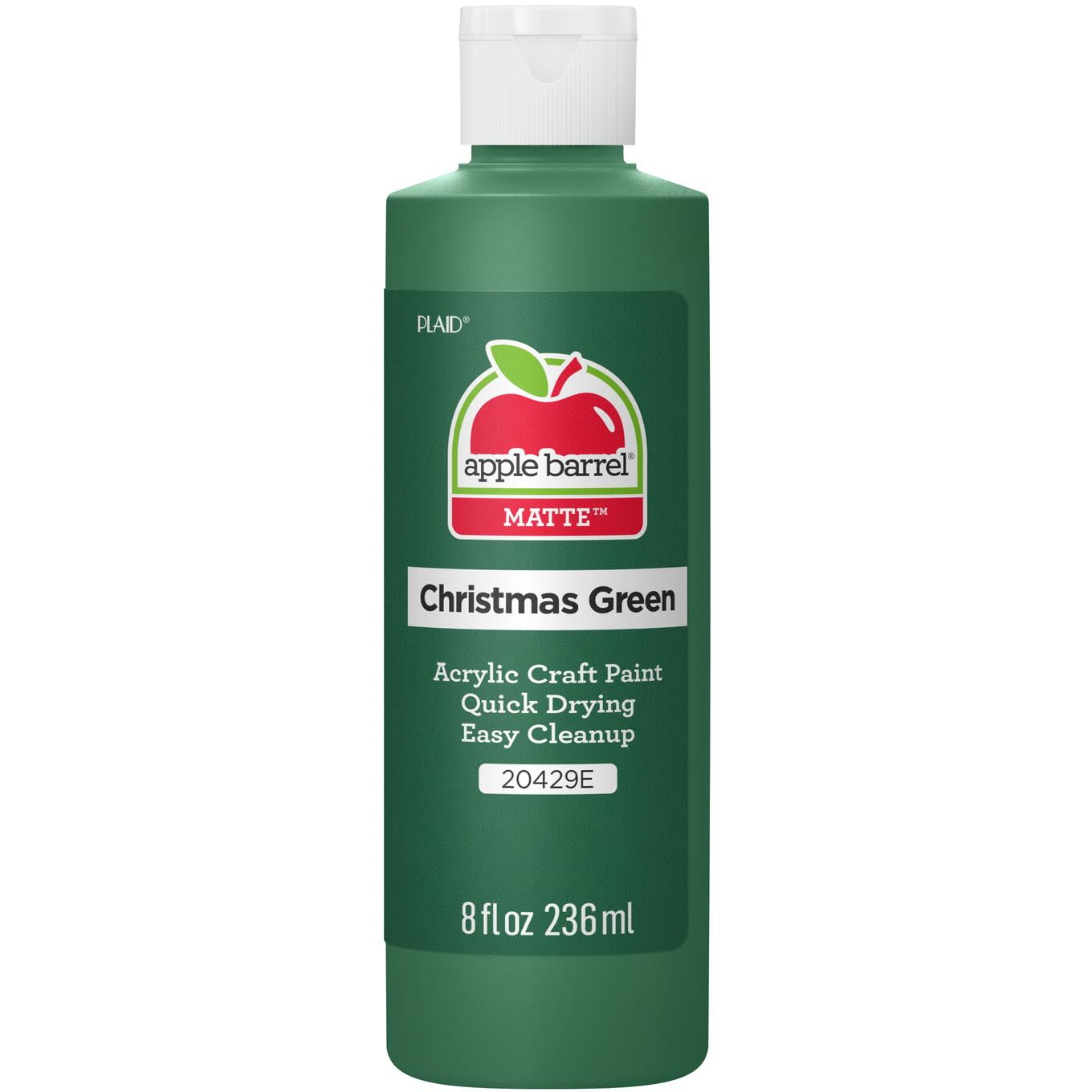Apple Barrel Acrylic Craft Paint, Matte Finish, Christmas Green, 8 fl