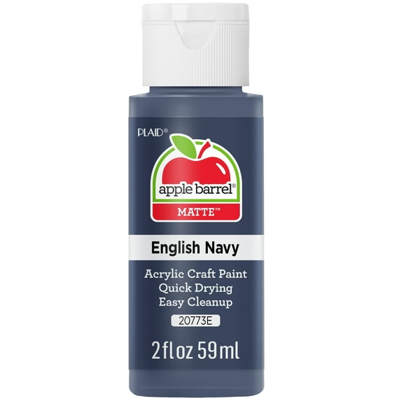 Apple Barrel Acrylic Craft Paint, Matte Finish, English Navy, 2 fl oz