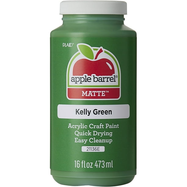 Apple Barrel Acrylic Craft Paint, Matte Finish, Kelly Green, 16 fl oz