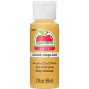 Apple Barrel Acrylic Craft Paint, Matte Finish, Kings Gold, 2 fl oz