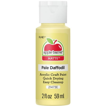 Apple Barrel Acrylic Craft Paint, Matte Finish, Pale Daffodil, 2 fl oz