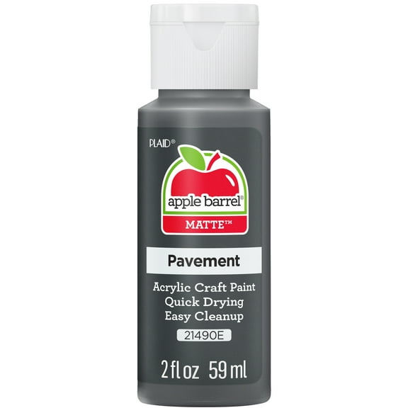 Apple Barrel Acrylic Craft Paint, Matte Finish, Pavement, 2 fl oz