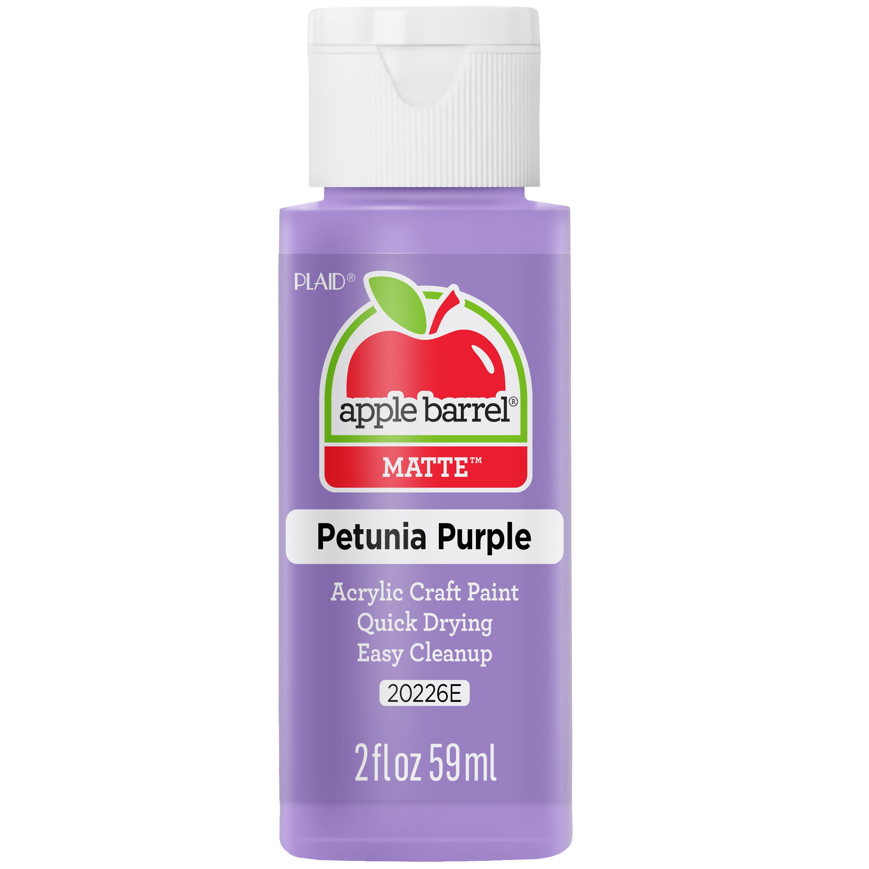 Apple Barrel Acrylic Craft Paint, Matte Finish, Petunia Purple, 2 fl oz