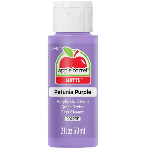 Apple Barrel Acrylic Craft Paint, Matte Finish, Petunia Purple, 2 fl oz