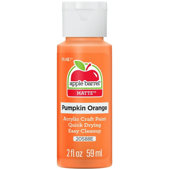 Apple Barrel Acrylic Craft Paint, Matte Finish, Pumpkin Orange, 2 fl oz