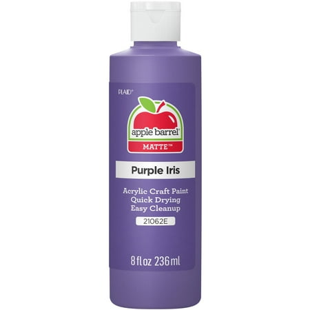 Apple Barrel Acrylic Craft Paint, Matte Finish, Purple Iris, 8 fl oz