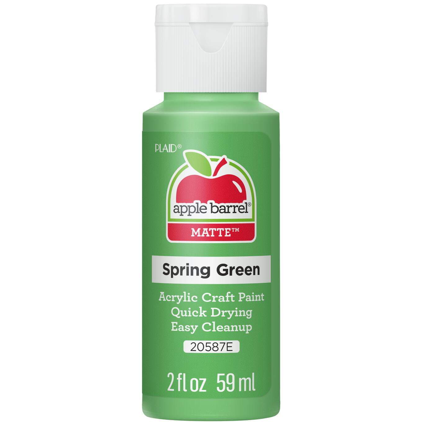 Apple Barrel Acrylic Craft Paint, Matte Finish, Spring Green, 2 fl oz