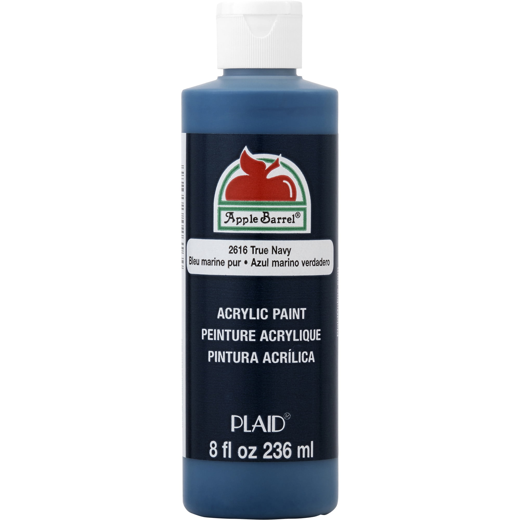 Apple Barrel Acrylic Craft Paint, Matte Finish, True Navy, 8 fl oz