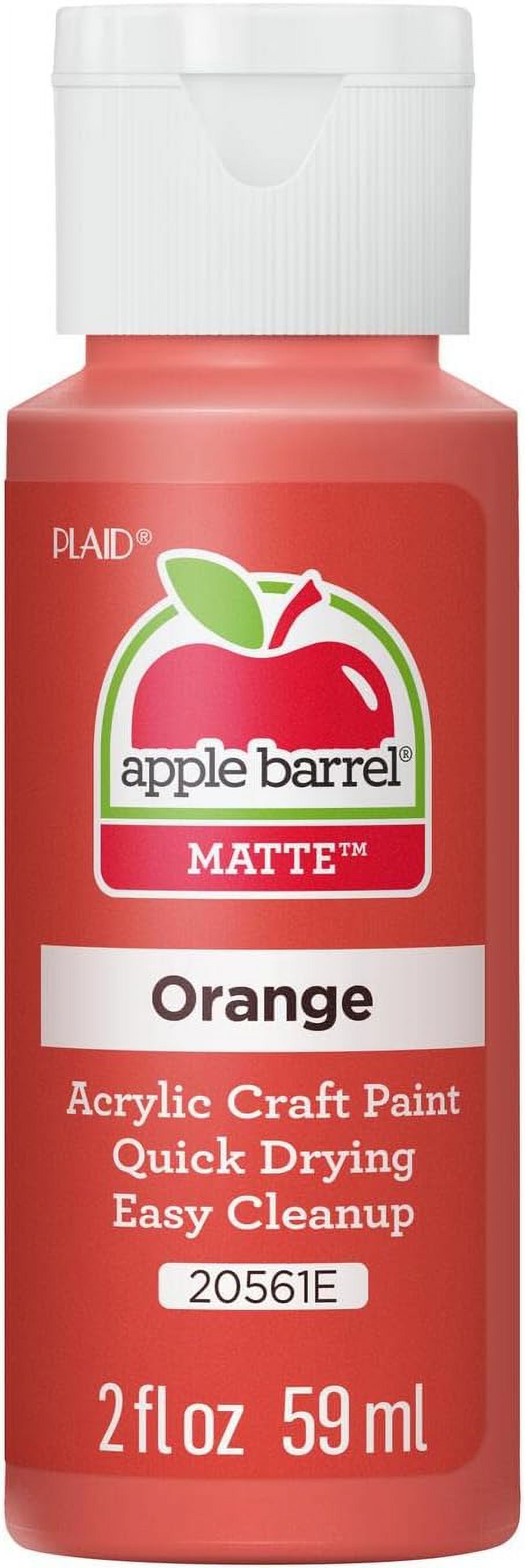 Apple Barrel Acrylic Paint in Assorted Colors (2 oz), 20561, Orange