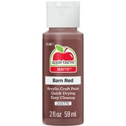 Apple Barrel Acrylic Craft Paint, Matte Finish, Barn Red, 2 fl oz