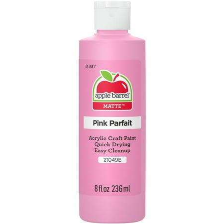 Apple Barrel Acrylic Craft Paint, Matte Finish, Pink Parfait, 8 fl oz