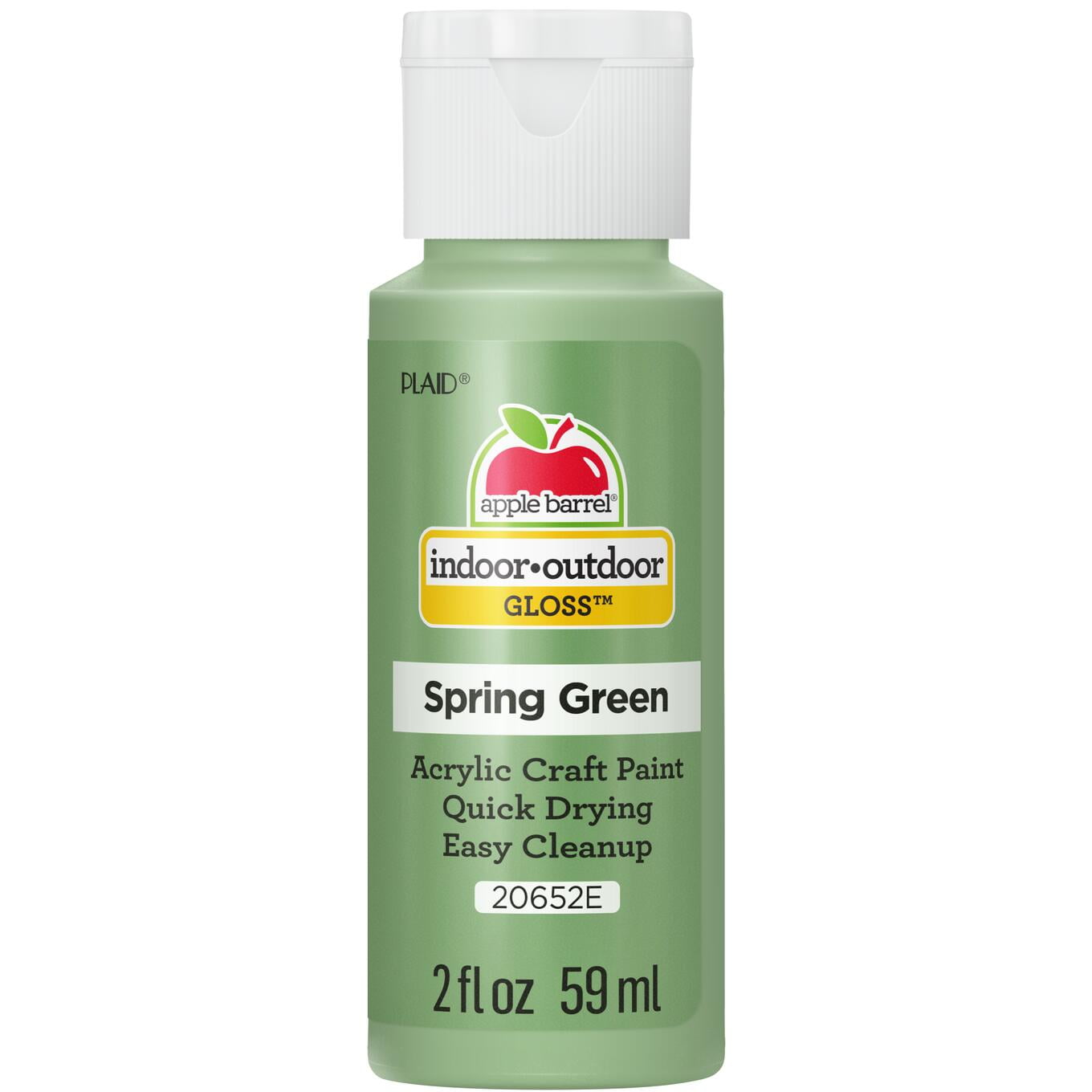 Apple Barrel Acrylic Craft Paint, Gloss Finish, Spring Green, 2 fl oz