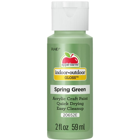 Apple Barrel Acrylic Craft Paint, Gloss Finish, Spring Green, 2 fl oz