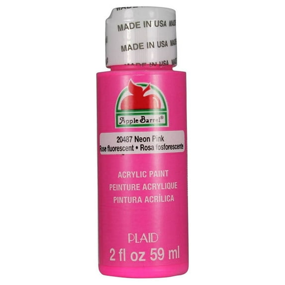 Apple Barrel Gloss Acrylic Paint Neon Pink, 2 oz
