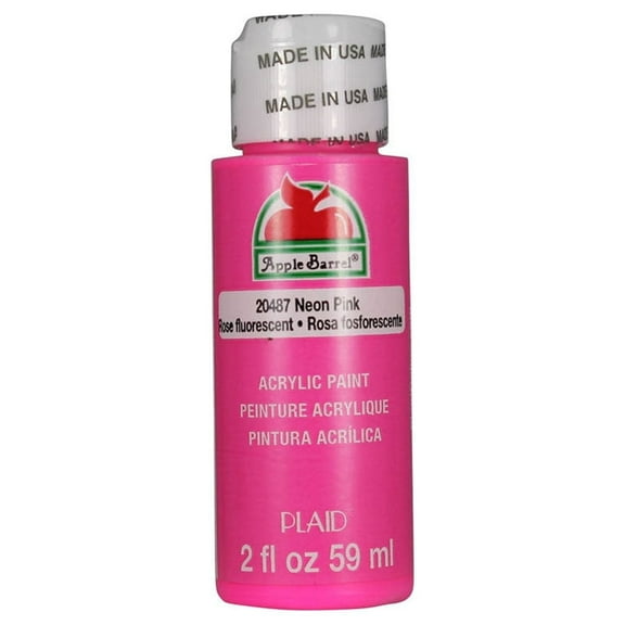 Apple Barrel Gloss Acrylic Paint Neon Pink, 2 oz
