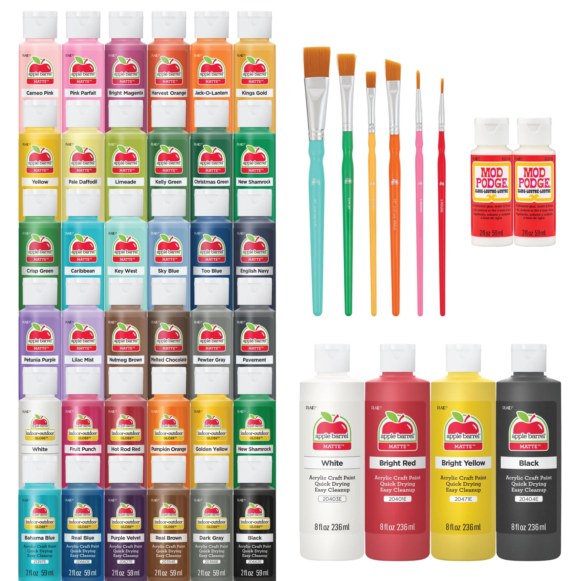 Apple Barrel Mega Acrylic Paint Kit, 48 Piece Set