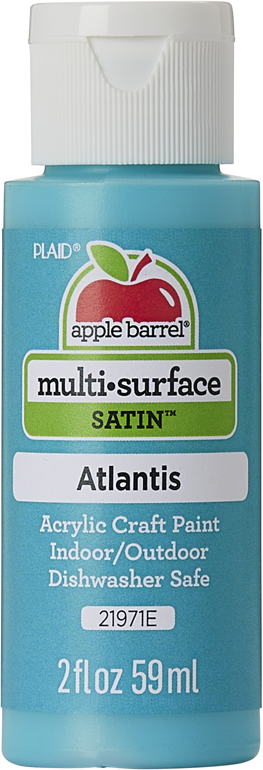 Apple Barrel Multi-Surface Acrylic Craft Paint, Satin Finish, Atlantis, 2 fl oz - image 1 of 14