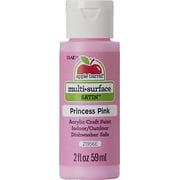 Apple Barrel Multi-Surface Craft Paint, Satin Finish, Princess Pink, 2 fl oz