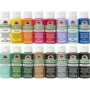 Apple Barrel Multi-Surface Acrylic Craft Paint Set, 2 fl oz, 16 Piece