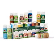 Apple Barrel Multi-Surface Acrylic Craft Paint Set, Nature Inspired, 2 fl oz, Satin Finish, 12 Piece