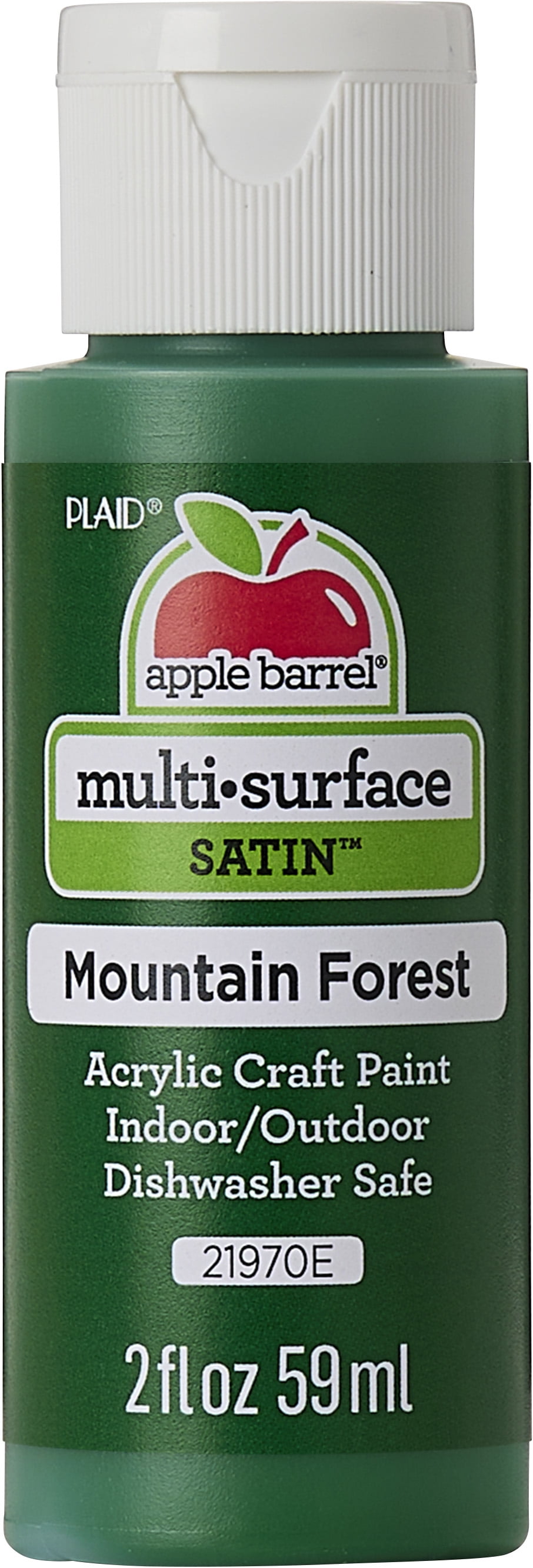 Apple Barrel Multi Surface Craft Paint, Satin Finish, Mountain Forest, 2 fl oz