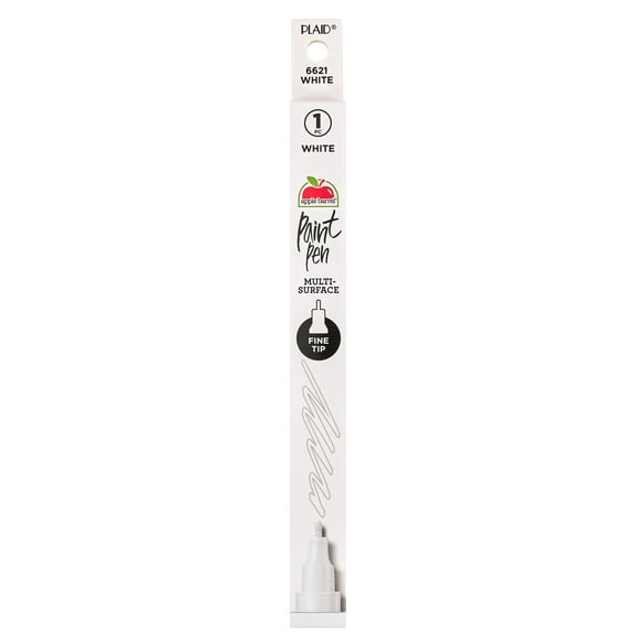 Apple Barrel Multi-Surface Fine Tip Paint Pen, White, 1 Piece