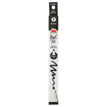 Apple Barrel Multi-Surface Medium Tip Paint Pen, Black, 1 Piece