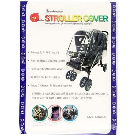 Apple Bebe Clear Vinyl Tandem Stroller Cover