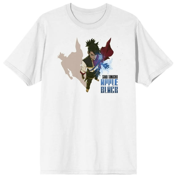 Apple Black Sano Tamashii Men's White Short Sleeve Tee-Large
