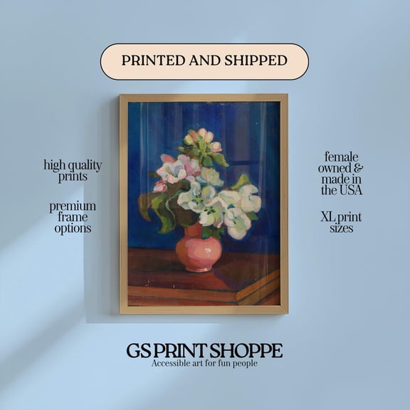 Apple Blossom Vertical Wall Art Print, Versatile Decorative Theme For Bedroom, Office And Home Decor