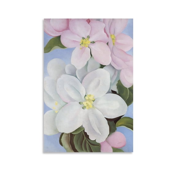Apple Blossoms (1930) by Georgia OKeeffe Painting Poster Artworks Canvas Poster Room Aesthetic Wall Art Prints Home Modern Decor Gifts 24x36inch(60x90cm)