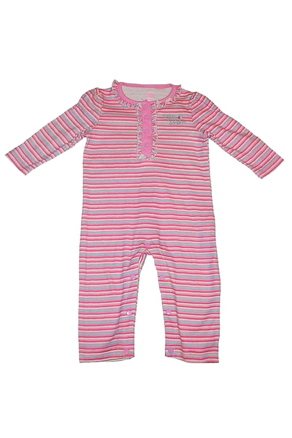 Infant Girls Pink/Blue Romper - 3/6 Months