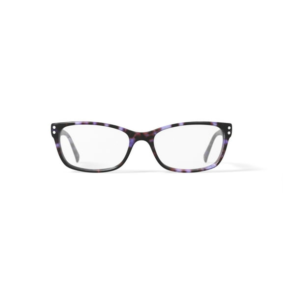 Apple Bottoms Women's AB782 Rectangular Prescription Eyeglasses with Case, Purple