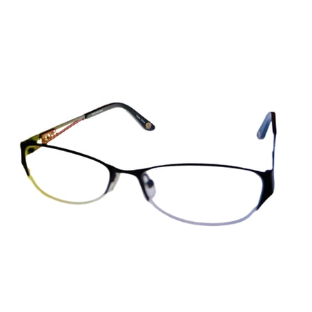 Apple Bottoms Womens Ophthalmic Eyeglass Oval Rimless Metal 700 2 Black 51mm