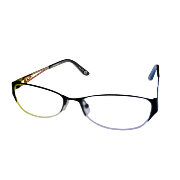 Apple Bottoms Womens Ophthalmic Eyeglass Oval Rimless Metal 700 2 Black 51mm