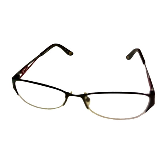 Apple Bottoms Womens Ophthalmic Eyeglass Oval Rimless Metal 700 2 Black 53mm