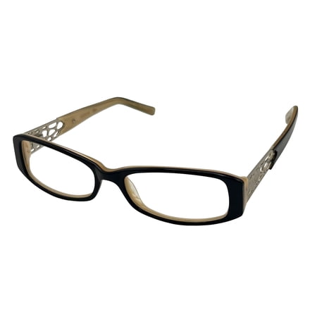 Apple Bottoms Women's Ophthalmic Plastic Rectangle Eyeglasses, Black, 52mm