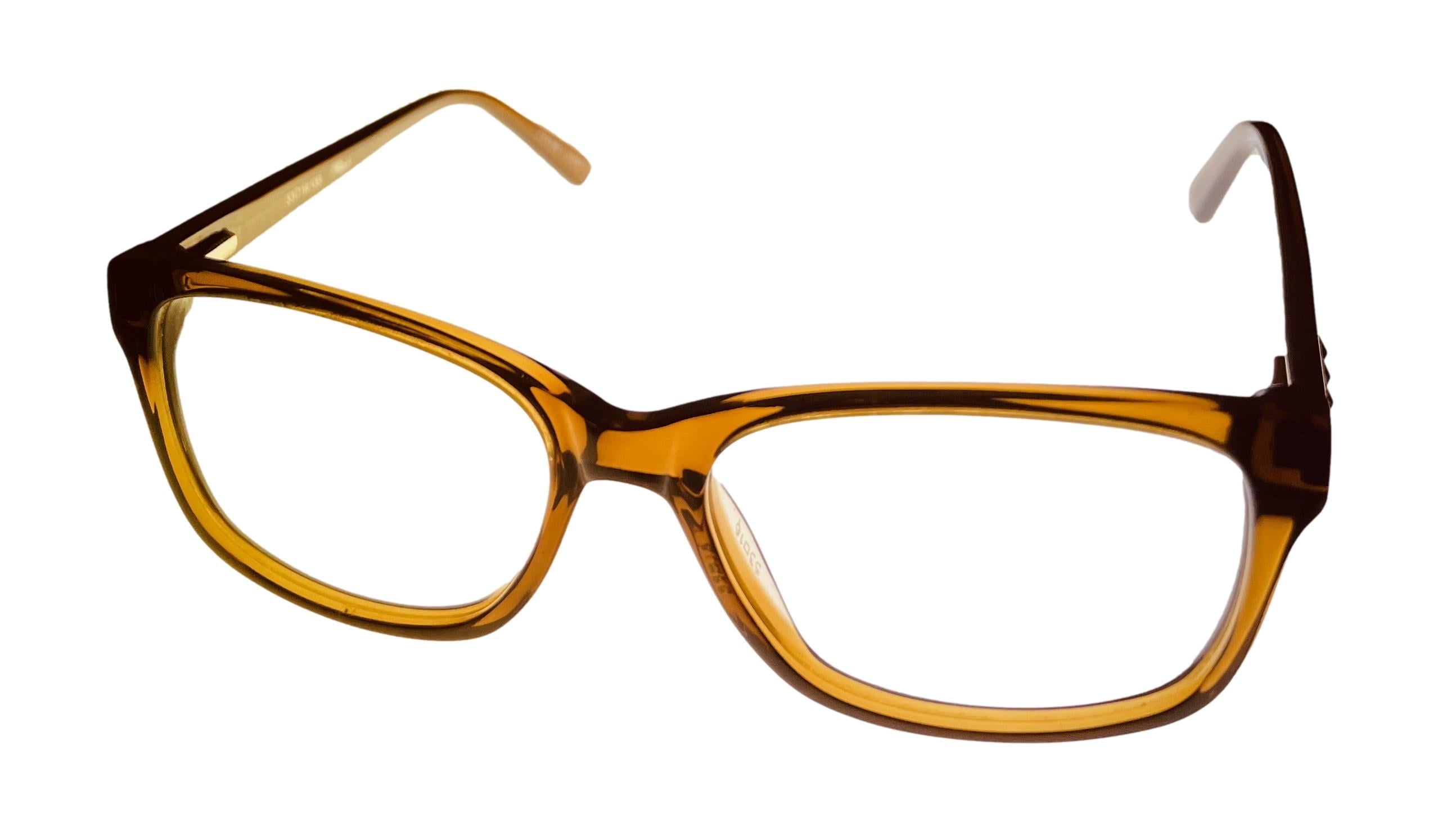 Apple Bottoms Womens Opthalmic Eyeglass Rectangle Brown Plastic 776. 1. 53mm