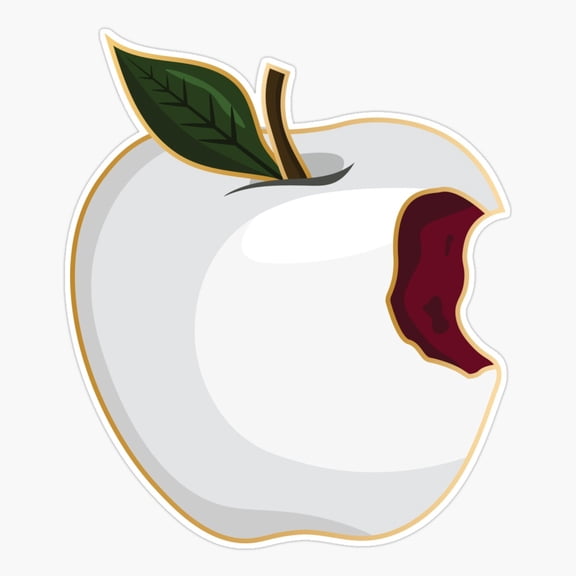 Apple Broken Heart Fantasy Book Sticker
