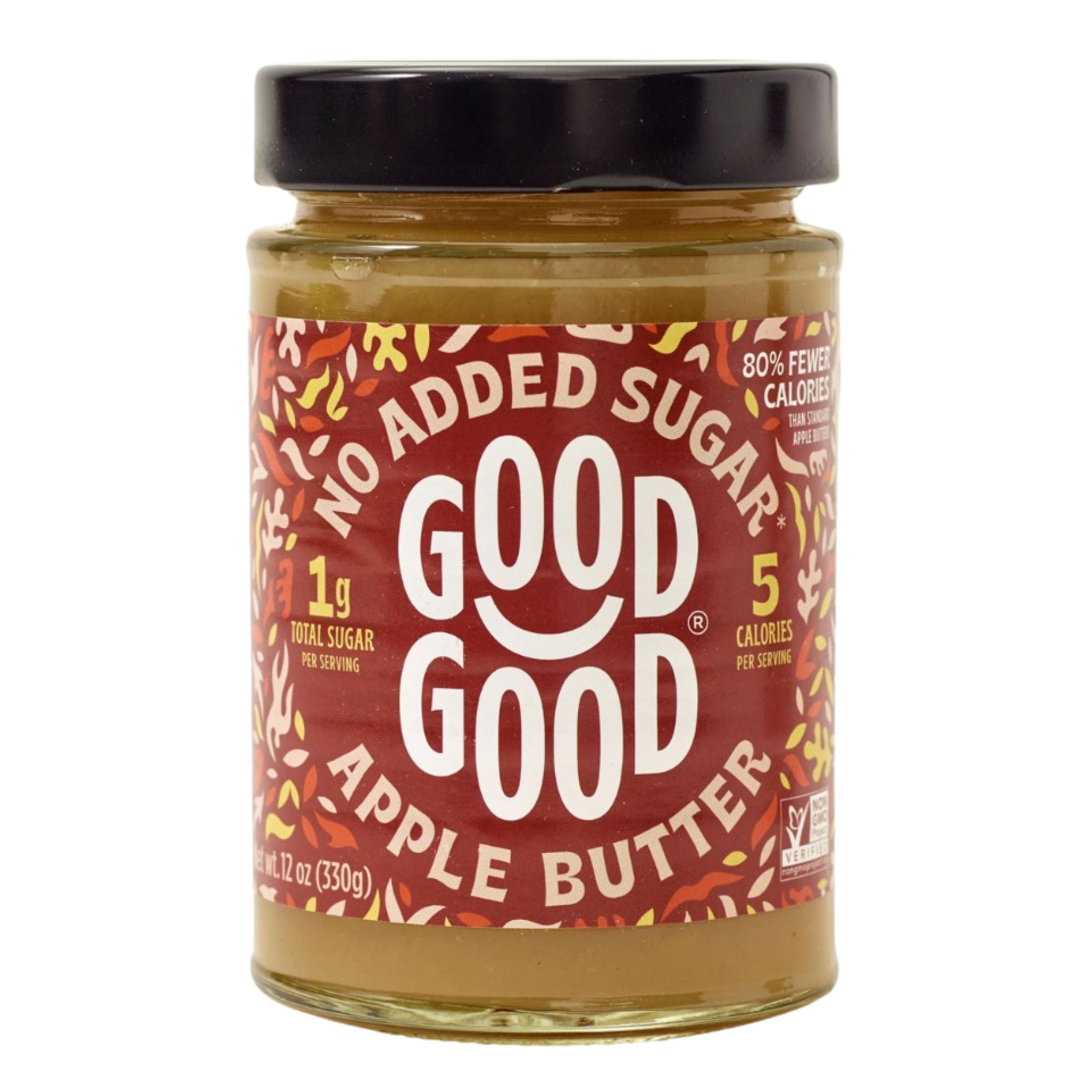GOOD GOOD Apple Butter Fruit Spread with No Added Sugar and Natural Sweetness