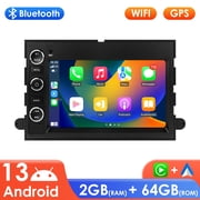 Apple CarPlay Android 13 Bluetooth 64GB ROM Wifi AUX Car Stereo Radio Head Unit Multimedia GPS Navigation Player For Ford F-150 2004 2005 2006 2007 2008