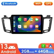 Apple CarPlay Android 13 Bluetooth 64GB ROM Wifi AUX Car Stereo Radio Head Unit Multimedia GPS Navigation Player For Toyota RAV4 2013 2014 2015 2016 2017