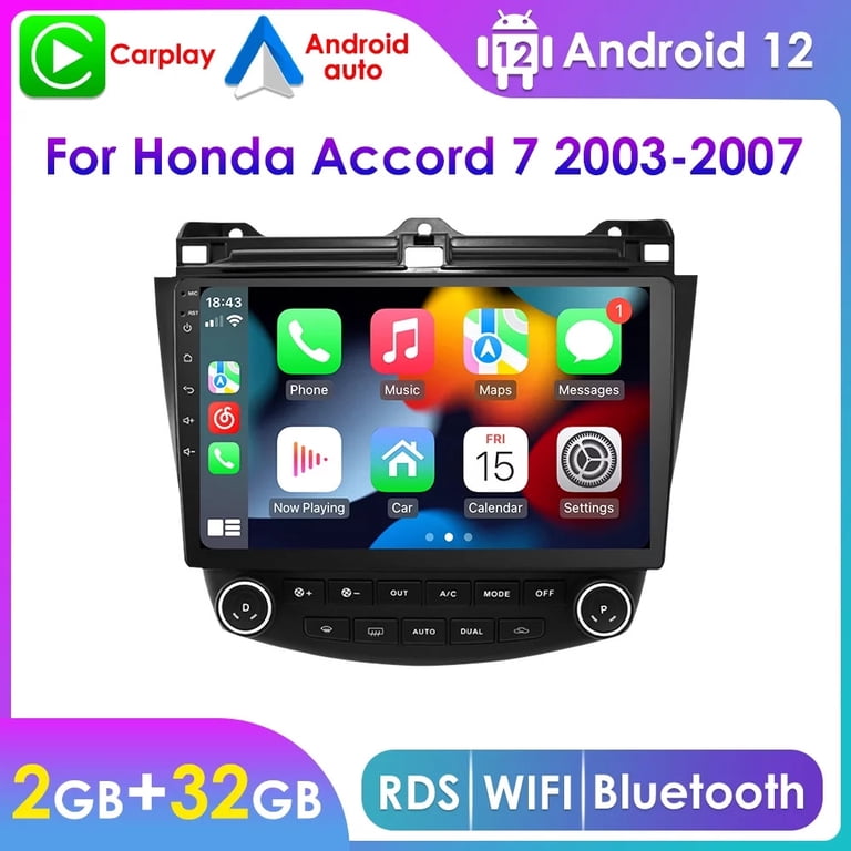 Android 12 Car Radio Stereo GPS WiFi Blutooth Player For Honda Accord