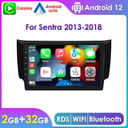 Apple Carplay Android 12 RDS 2+32GB Auto Car Stereo Radio Head Unit GPS Navigation Player For Nissan Sentra Sylphy 2012 2013 2014 2015 2016 2017 2018