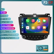 Apple Carplay Android 13.0 Bluetooth 2+32GB Wifi 4 Core Car Stereo Radio Head Unit GPS Navigation Player For Honda Accord 2003 2004 2005 2006 2007