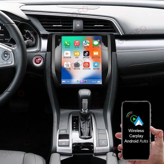 Apple Carplay Car Stereo For Honda Civic 2016 2017 2018 2019 2020 9.7" Android 13 GPS Nav Radio